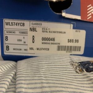 New Balance 574 Women’s sneakers size 8.